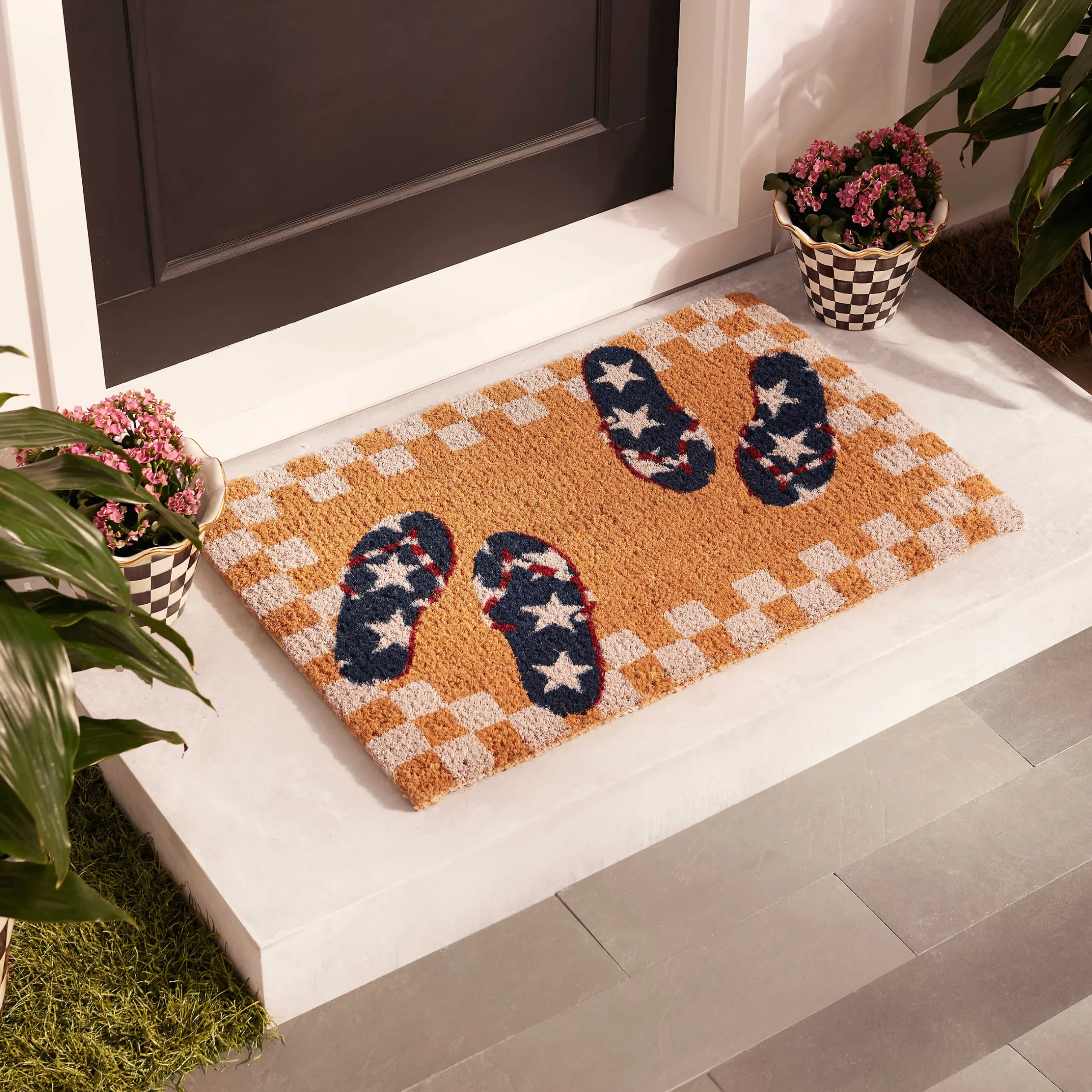 Discount MacKenzie-Childs Flip Flops Entrance Mat