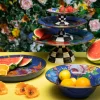 MacKenzie-Childs Flower Market Abundant Bowl - Lapis