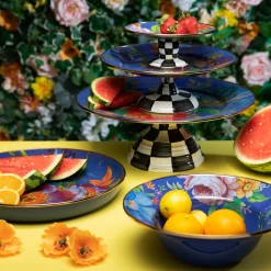 MacKenzie-Childs Flower Market Abundant Bowl - Lapis