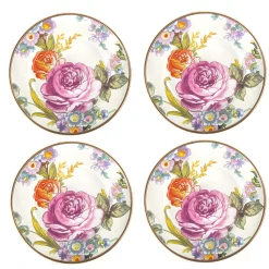 Sale MacKenzie-Childs Flower Market Appetizer Plates - Set Of 4