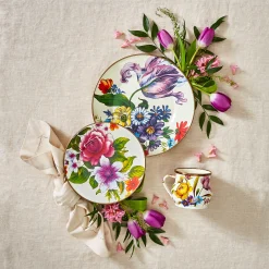 Outlet MacKenzie-Childs Flower Market Dinner Plate - White