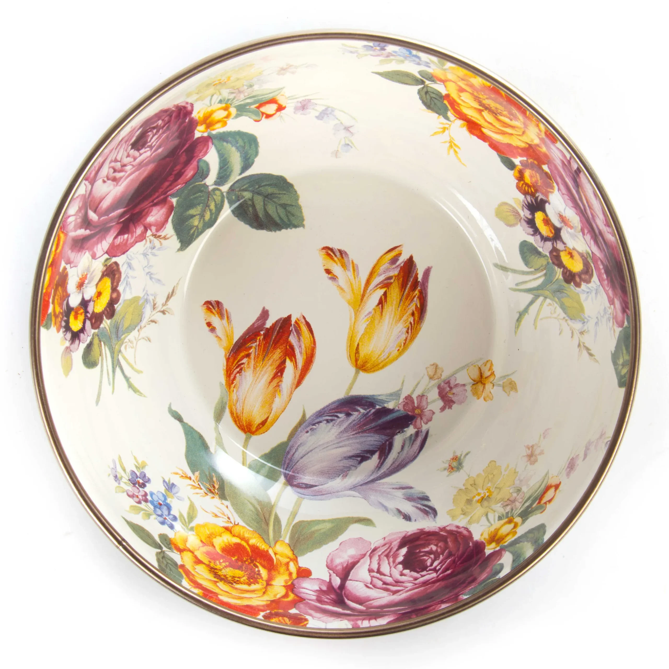 Clearance MacKenzie-Childs Flower Market Everyday Bowl - White