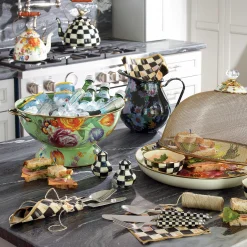 MacKenzie-Childs Flower Market Everything Bowl - Green