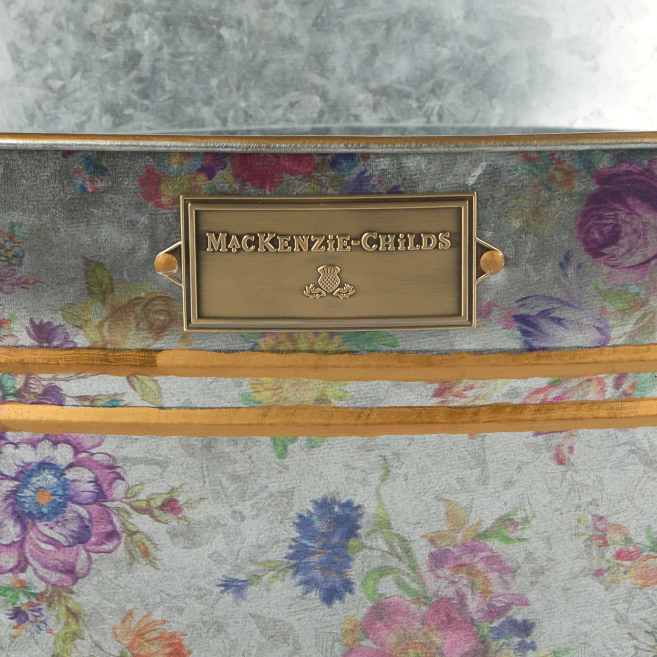 Best MacKenzie-Childs Flower Market Galvanized Beverage Bucket