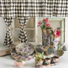 MacKenzie-Childs Flower Market Galvanized Herb Pots With Tray - Set Of 3