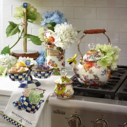 Best MacKenzie-Childs Flower Market Large Canister - White