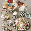 Outlet MacKenzie-Childs Flower Market Large Compote - White