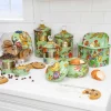 Discount MacKenzie-Childs Flower Market Mini Canister - Green