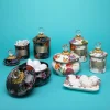 MacKenzie-Childs Flower Market Mini Canister - White