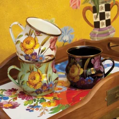 MacKenzie-Childs Flower Market Mug - White