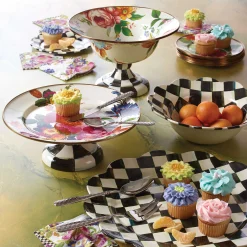 Discount MacKenzie-Childs Flower Market Paper Napkins - Cocktail - White