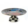 Outlet MacKenzie-Childs Flower Market Pedestal Platter - Black