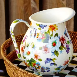 Clearance MacKenzie-Childs Flower Market Pitcher - White