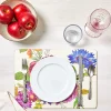 New MacKenzie-Childs Flower Market Placemats - White - Set Of 4