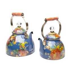 Sale MacKenzie-Childs Flower Market 3 Quart Tea Kettle - Lapis