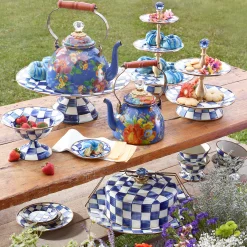 Sale MacKenzie-Childs Flower Market 2 Quart Tea Kettle - Lapis