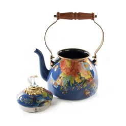 Sale MacKenzie-Childs Flower Market 2 Quart Tea Kettle - Lapis