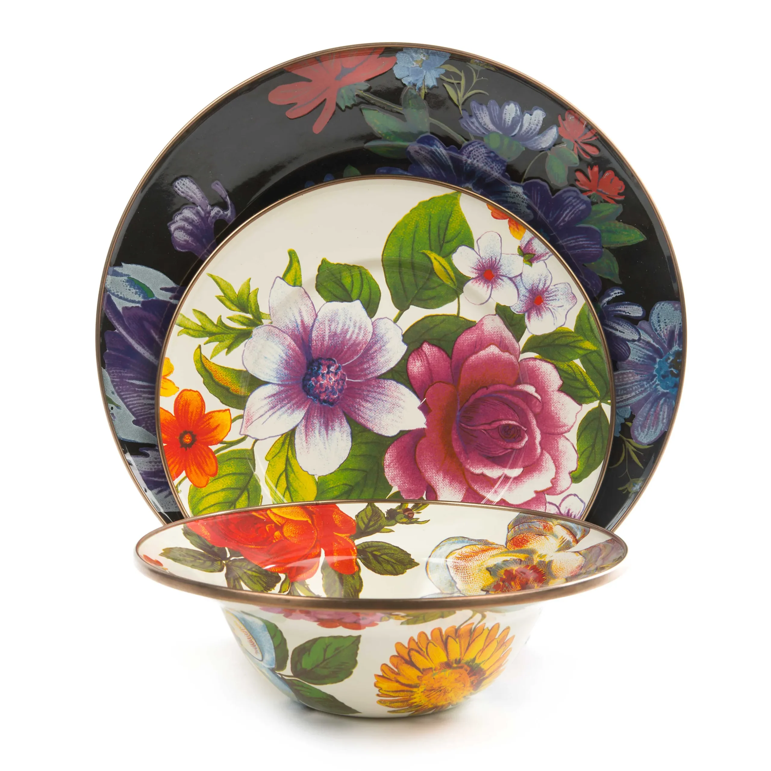 Online MacKenzie-Childs Flower Market Salad/Dessert Plate - White