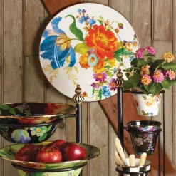 Online MacKenzie-Childs Flower Market Serving Platter - White