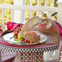 Online MacKenzie-Childs Flower Market Serving Platter - White