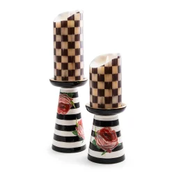 Best MacKenzie-Childs Flower Show Pillar Candle Holders - Set Of 2