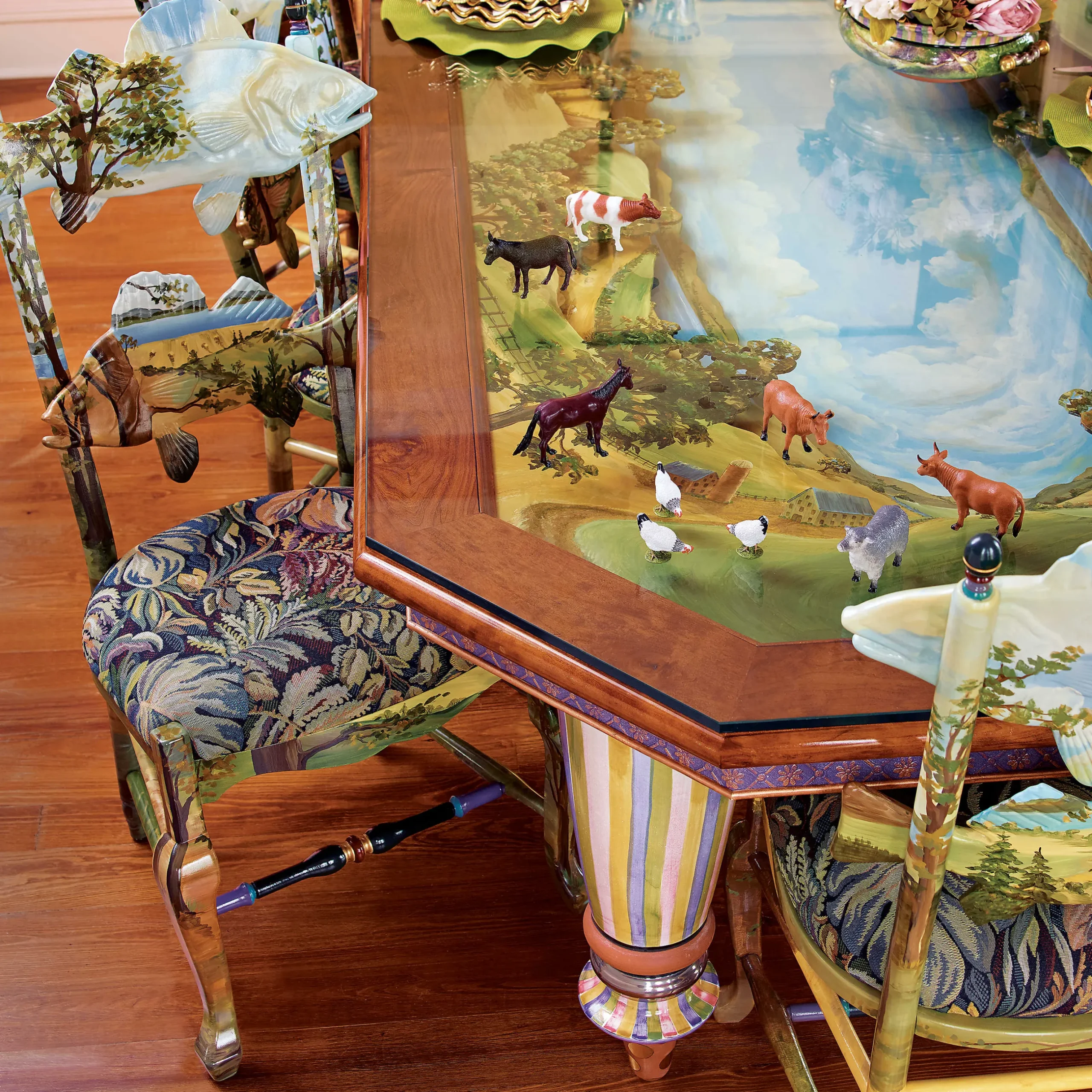 New MacKenzie-Childs Forest Fish Chair