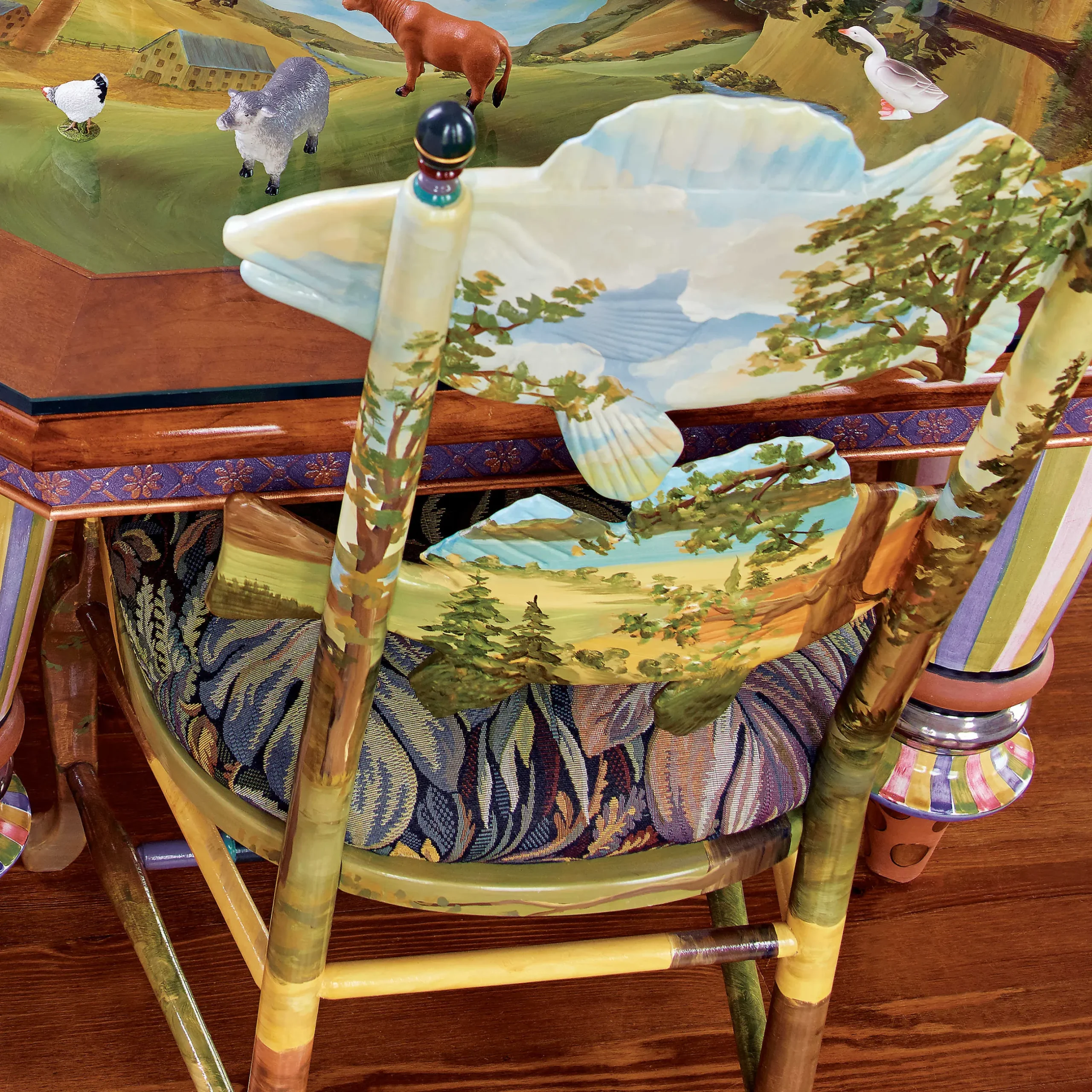 New MacKenzie-Childs Forest Fish Chair