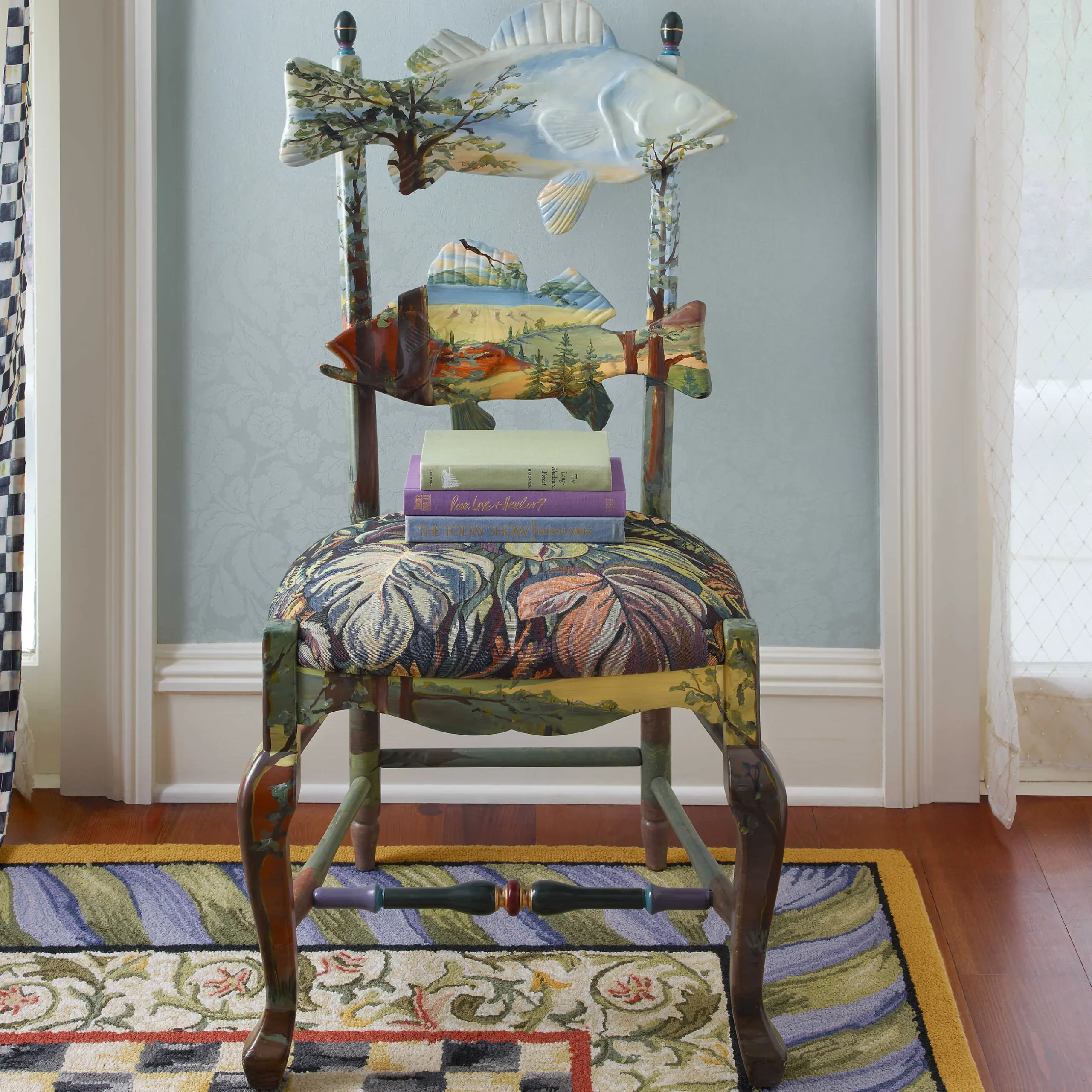 New MacKenzie-Childs Forest Fish Chair