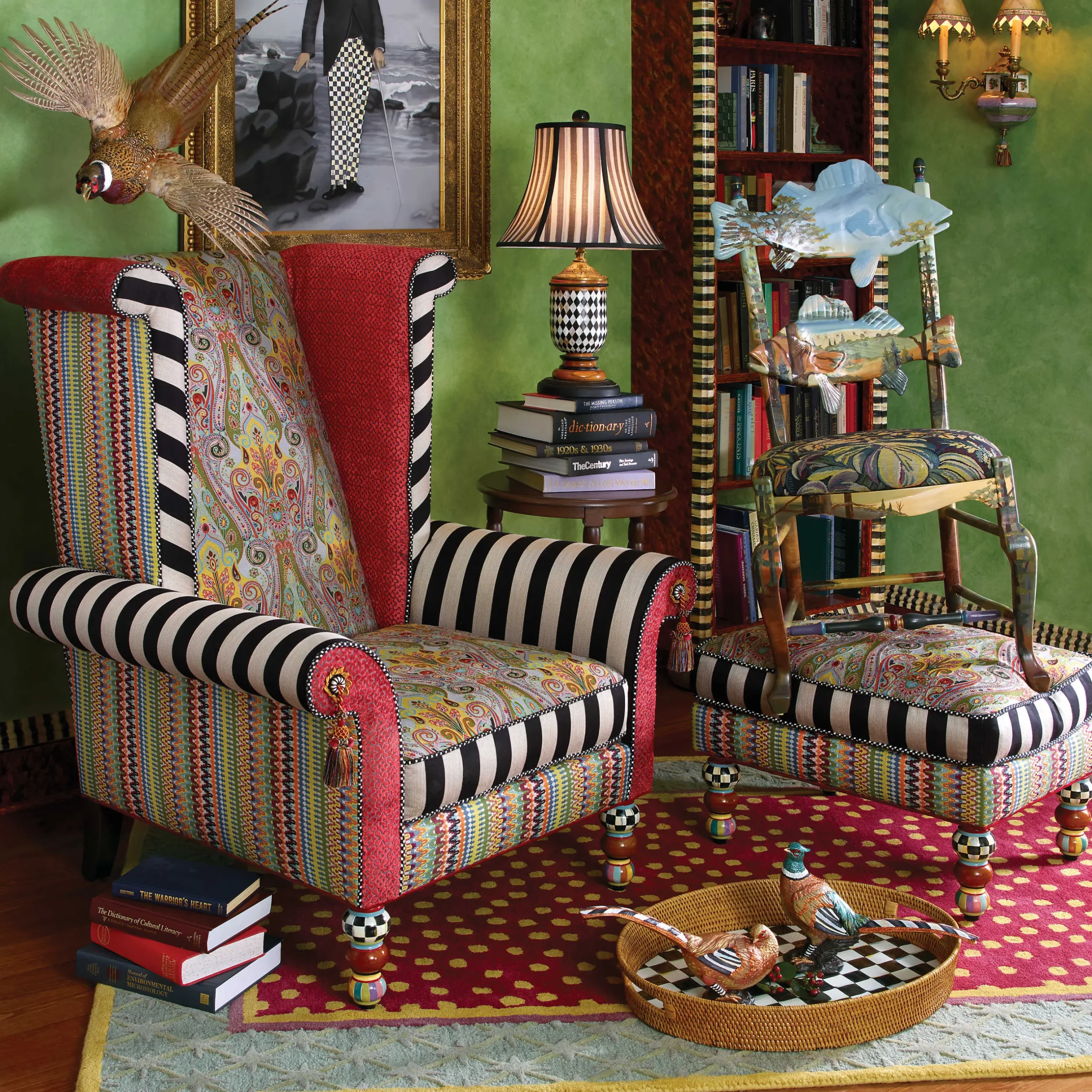 New MacKenzie-Childs Forest Fish Chair