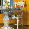 MacKenzie-Childs Freckle Fish Chair - Black & White Seat