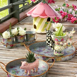 MacKenzie-Childs Funny Bunny Pot Climber