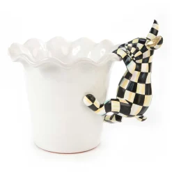 MacKenzie-Childs Funny Bunny Pot Climber