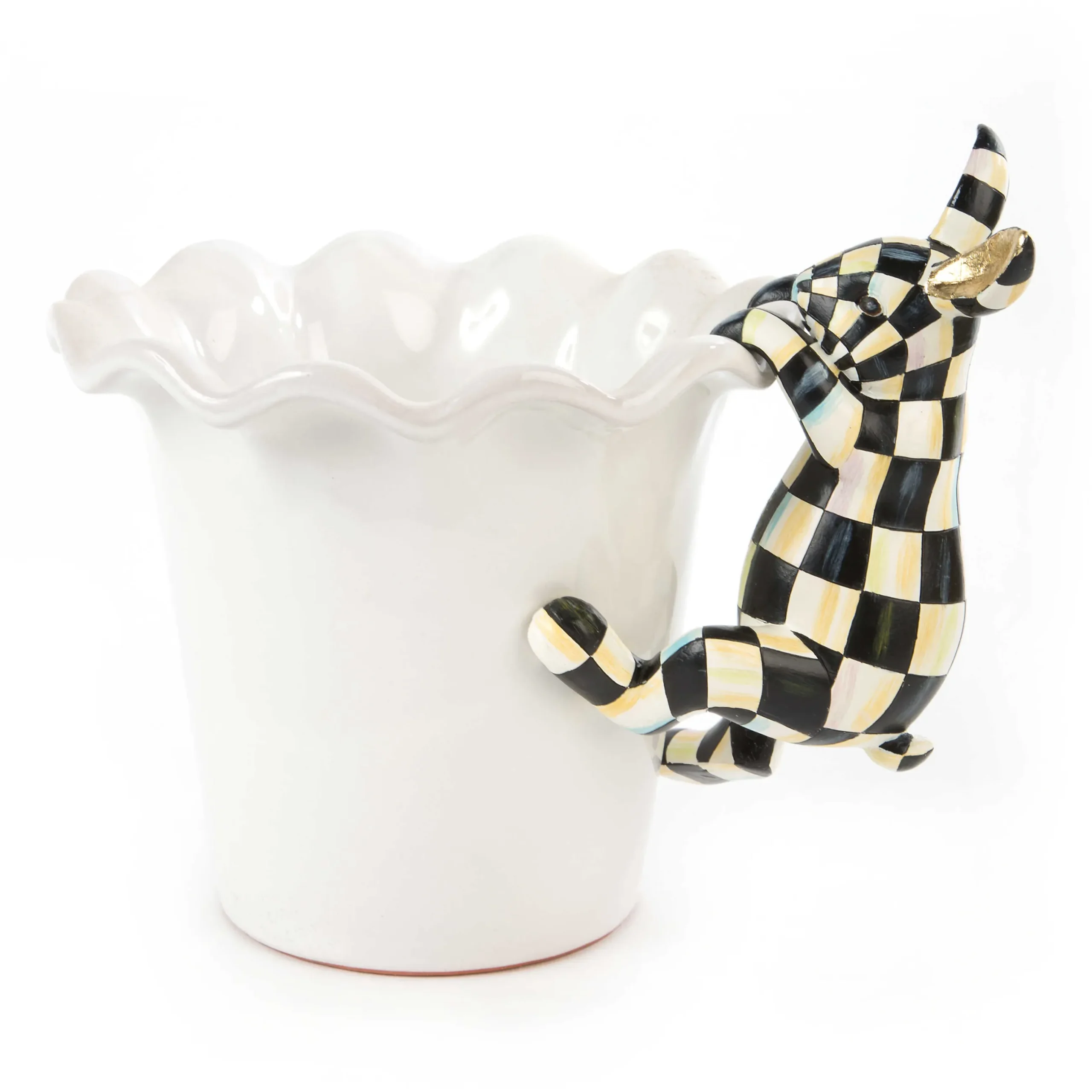 MacKenzie-Childs Funny Bunny Pot Climber