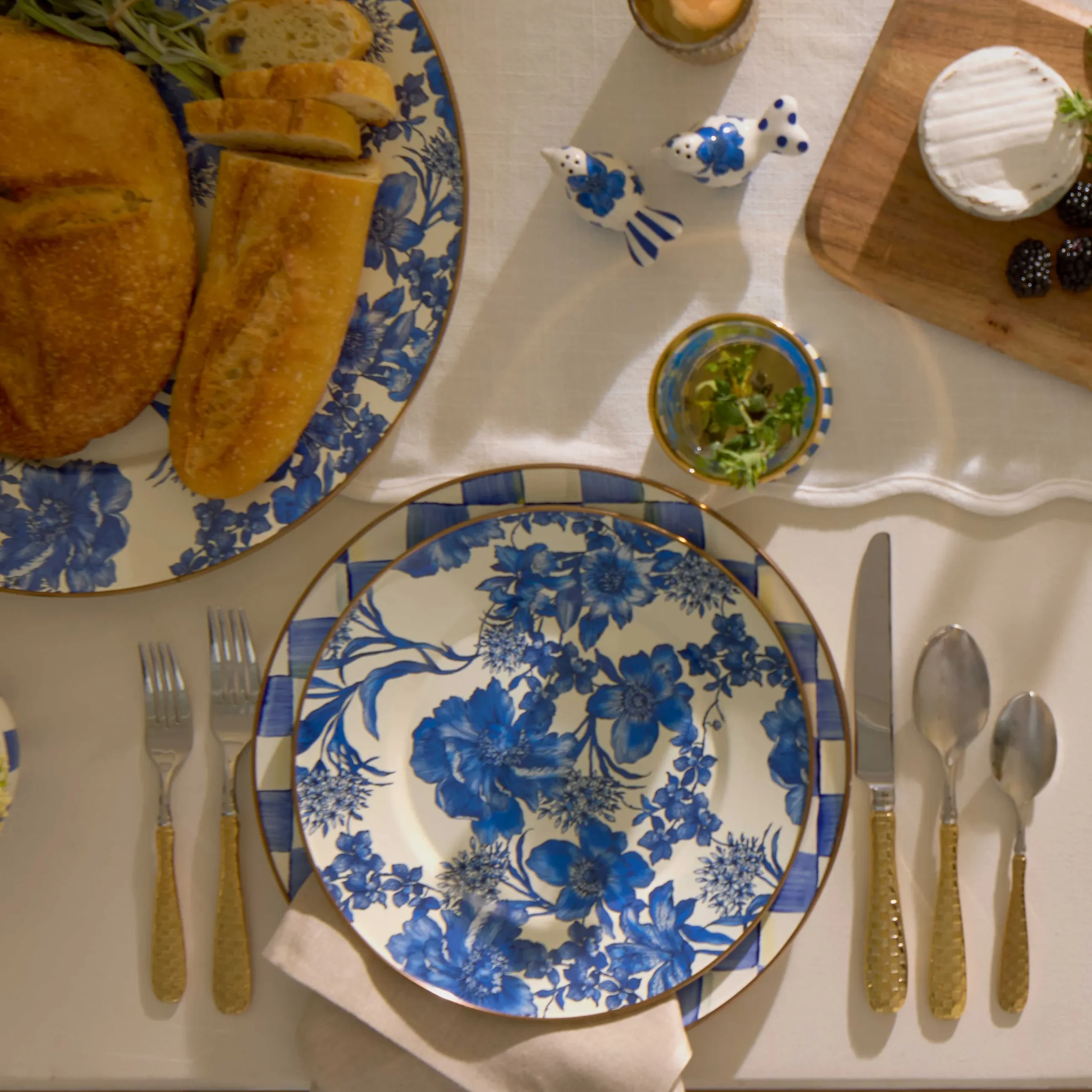 Outlet MacKenzie-Childs Gold Check Flatware - 5-Piece Place Setting