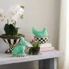 Hot MacKenzie-Childs Green Chicken Lidded Container