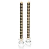 Clearance MacKenzie-Childs Harlequin Dot Dinner Candles - Black - Set Of 2