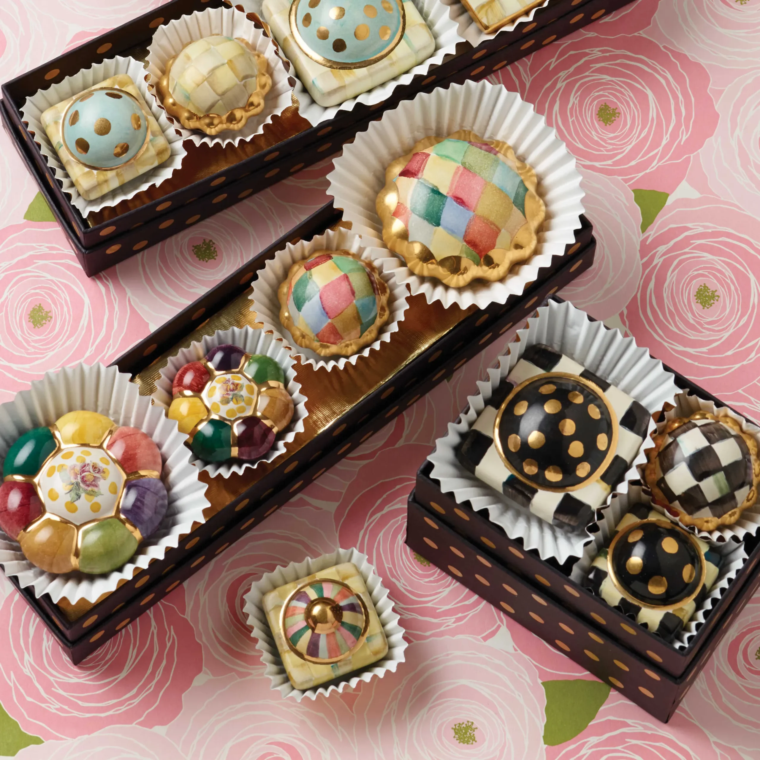 Clearance MacKenzie-Childs Harlequin Round Knob