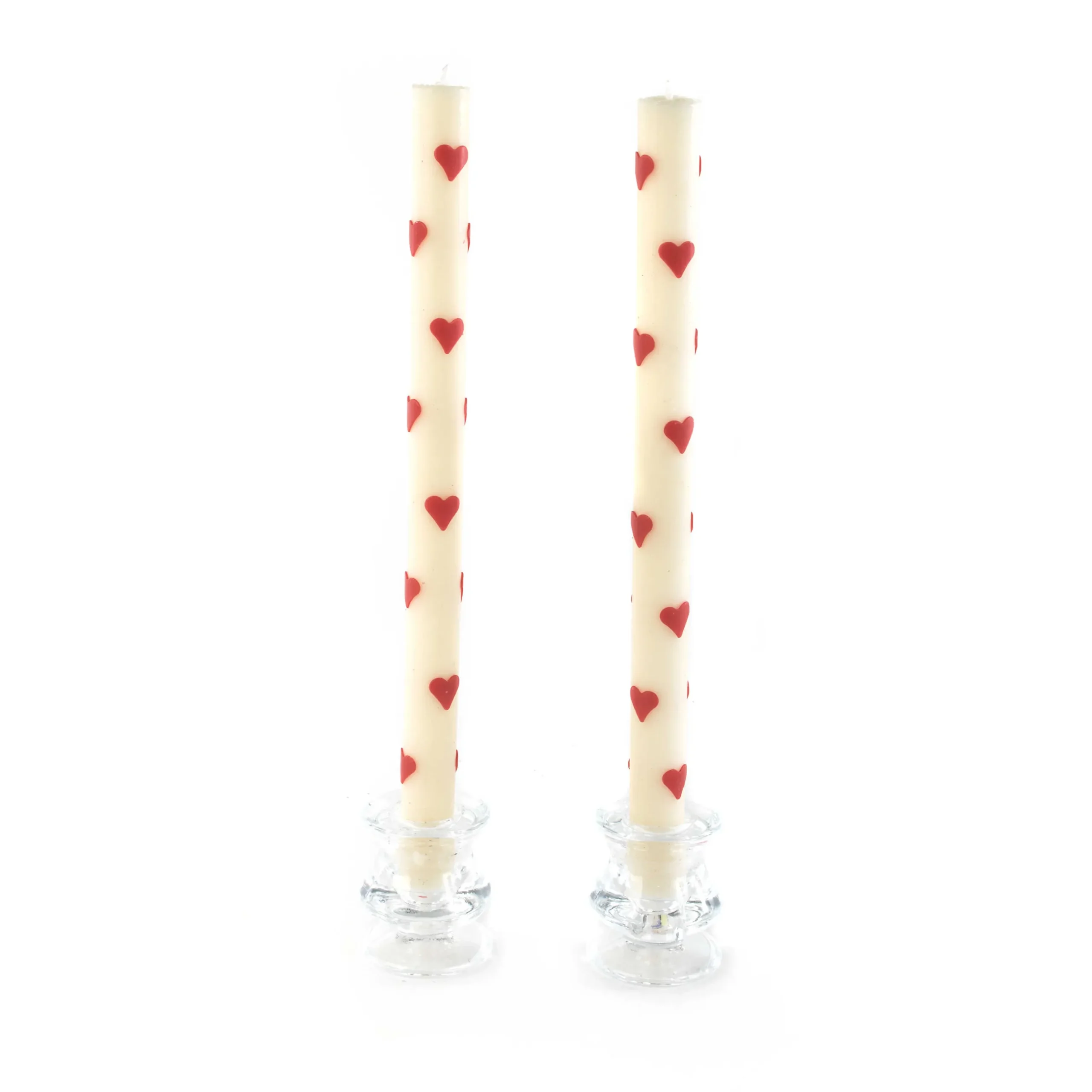 New MacKenzie-Childs Heart Dinner Candles - Set Of 2