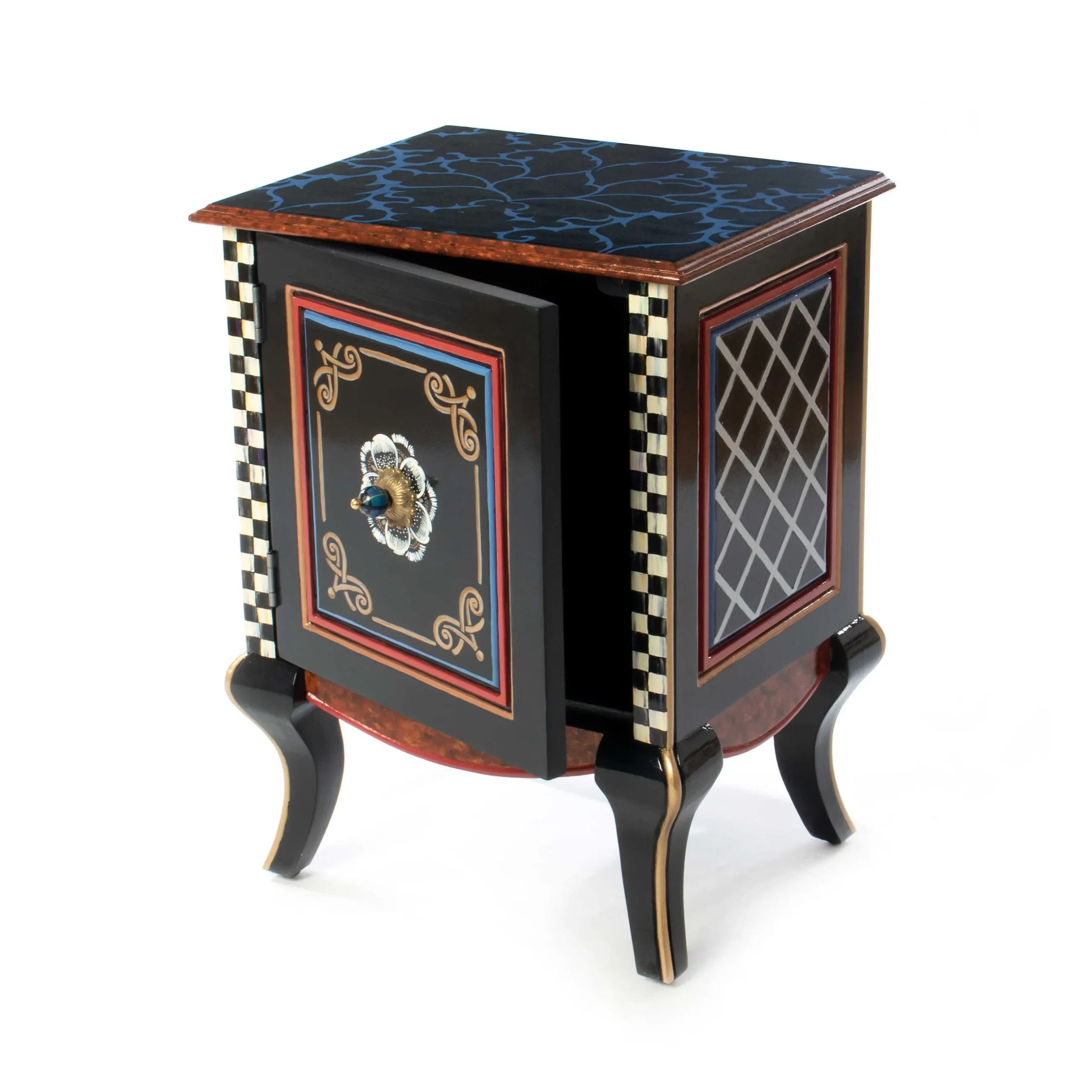 New MacKenzie-Childs Helix Accent Cabinet