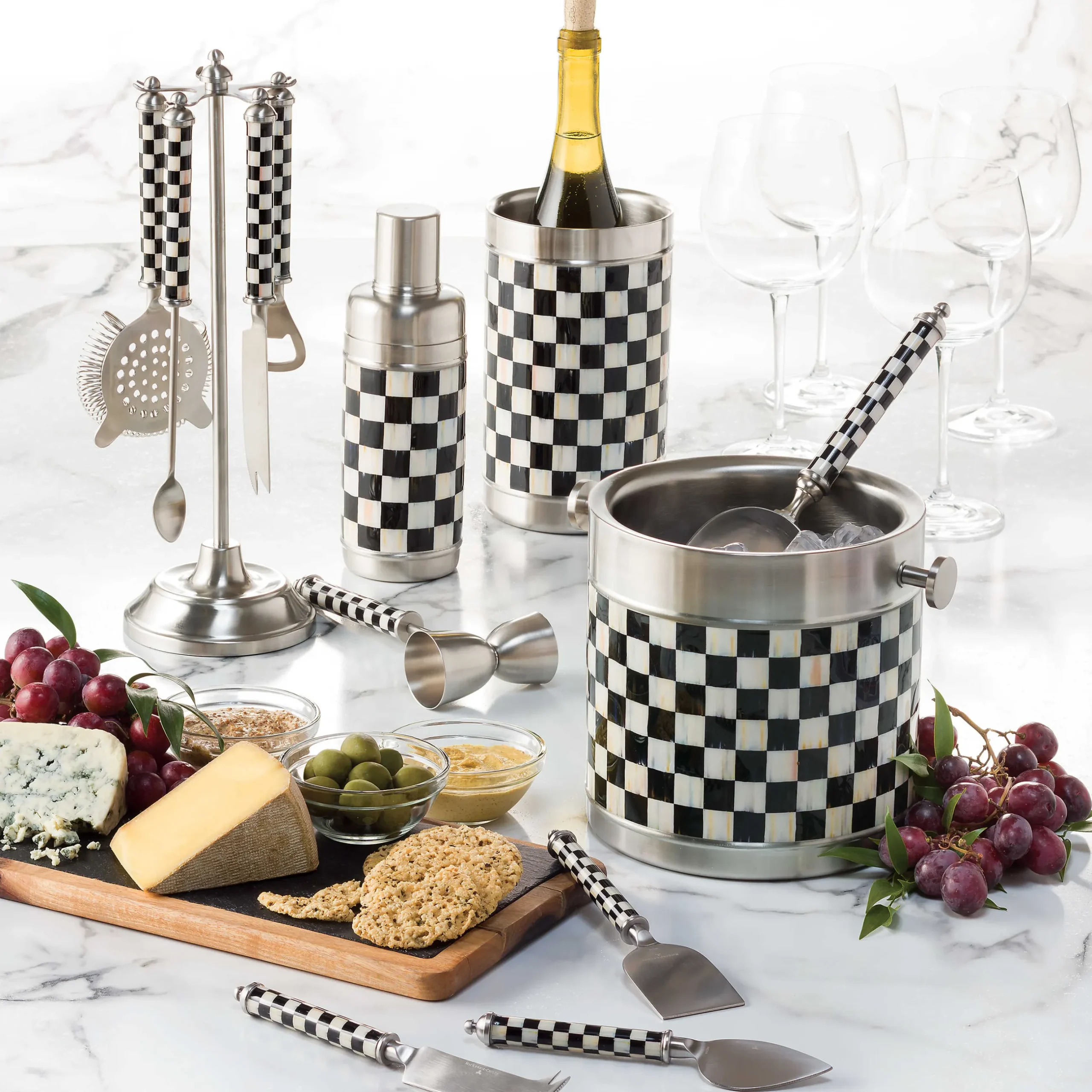 Online MacKenzie-Childs 3260 Ice Bucket - Courtly Check
