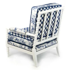 Hot MacKenzie-Childs Indigo Villa Outdoor Chair
