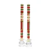 Clearance MacKenzie-Childs Jester Dinner Candles - Red, Green, & Gold - Set Of 2