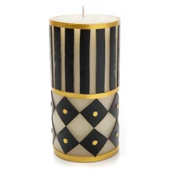 Discount MacKenzie-Childs Jester Pillar Candle - 6"