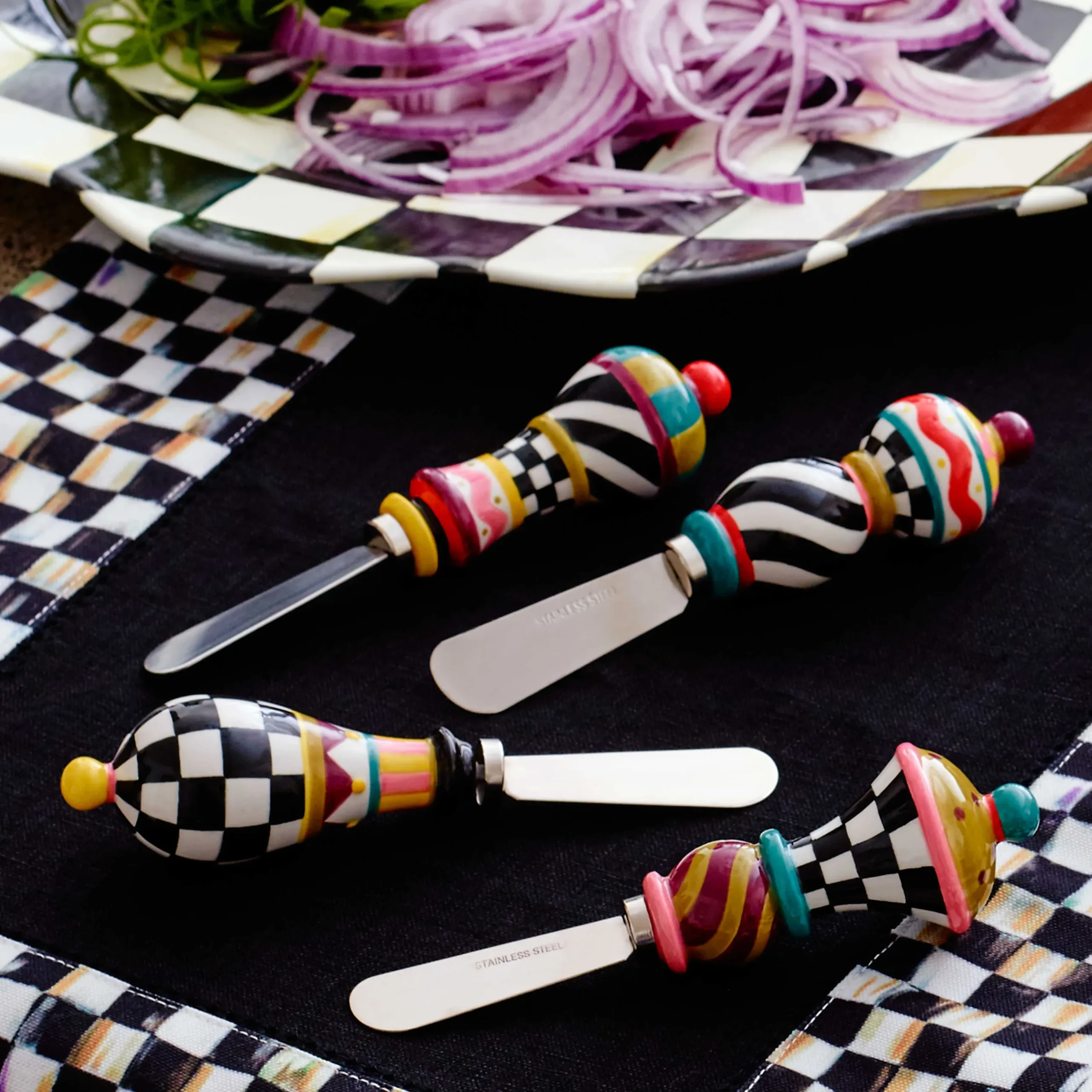 Sale MacKenzie-Childs Jubilee Canape Knives - Set Of 4