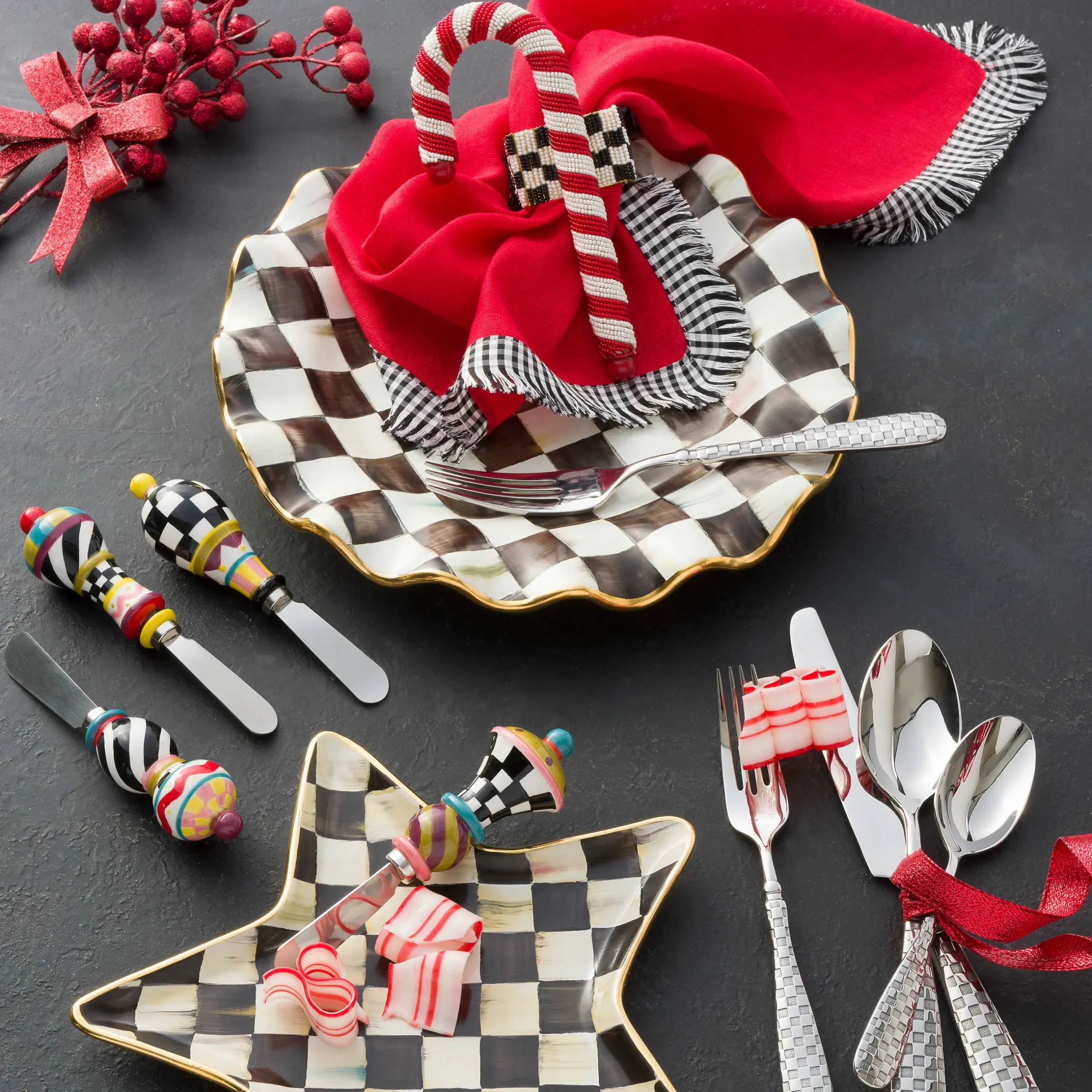 Sale MacKenzie-Childs Jubilee Canape Knives - Set Of 4