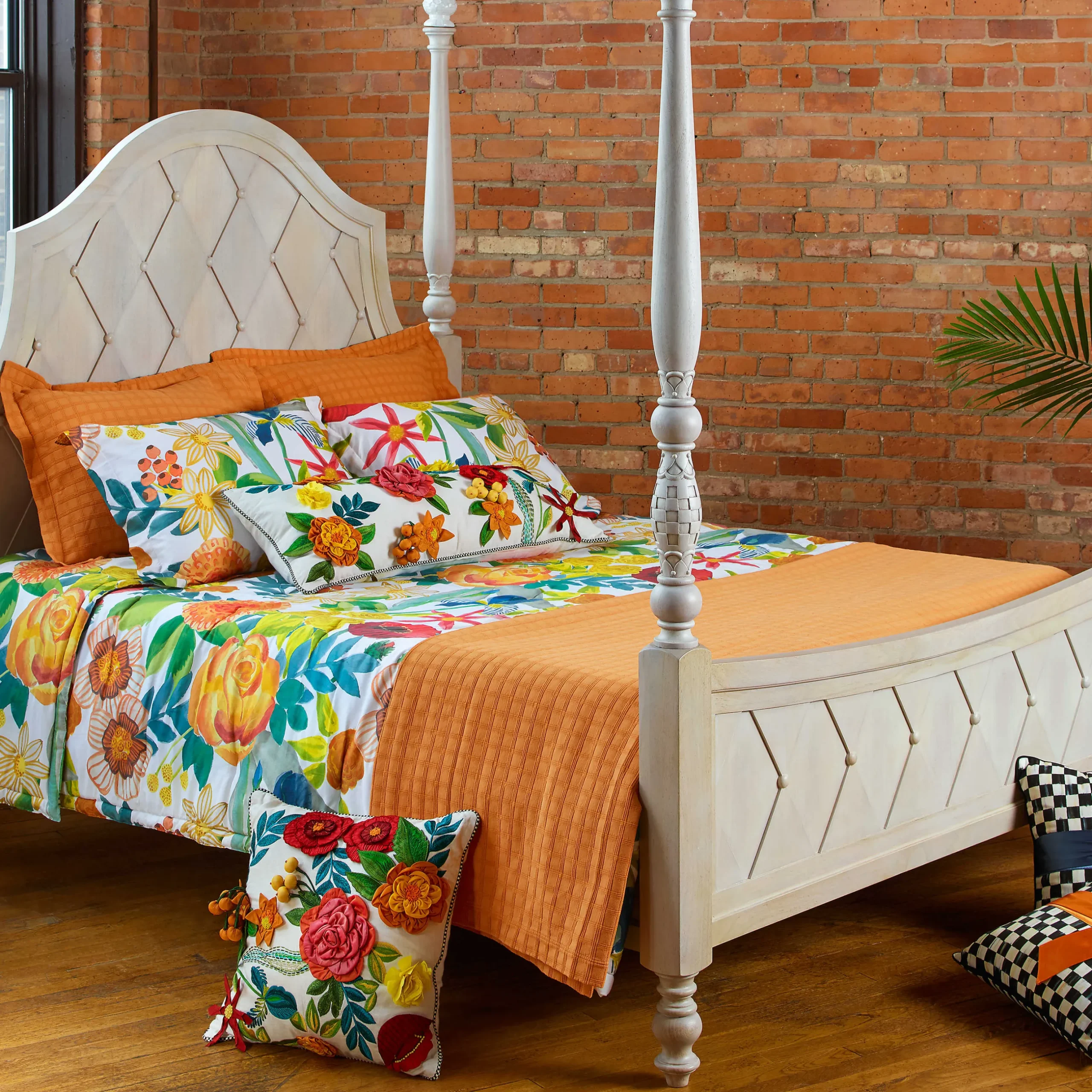 New MacKenzie-Childs Kira'S Garden Pillow