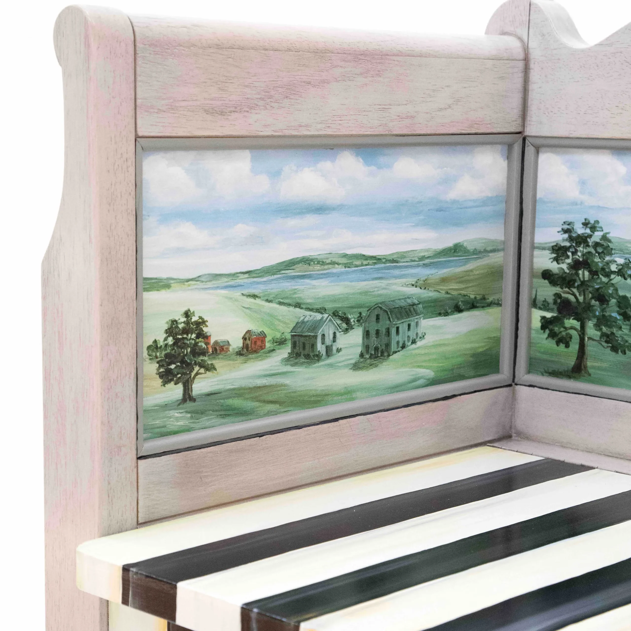 Best MacKenzie-Childs Landscape Blanket Bench