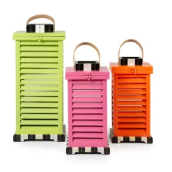 Discount MacKenzie-Childs Large Shutter Lantern - Green