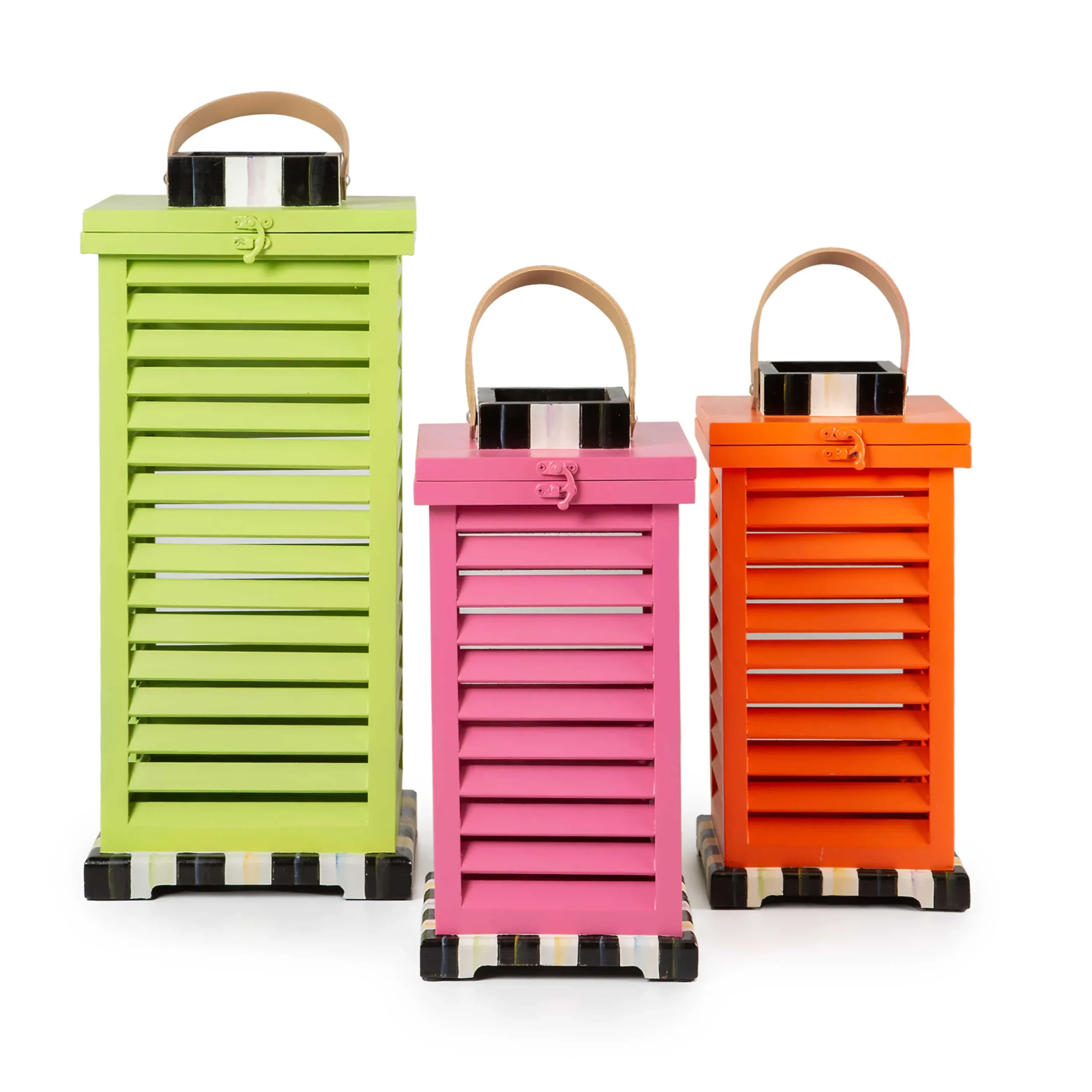 Discount MacKenzie-Childs Large Shutter Lantern - Green