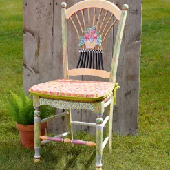Sale MacKenzie-Childs Light Flower Basket Side Chair